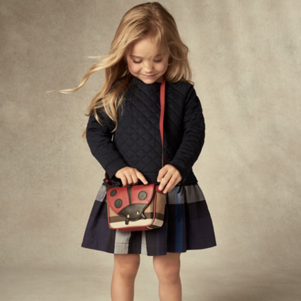 Burberry Girl Navy Plaid Skirt size 6Y / 114cm